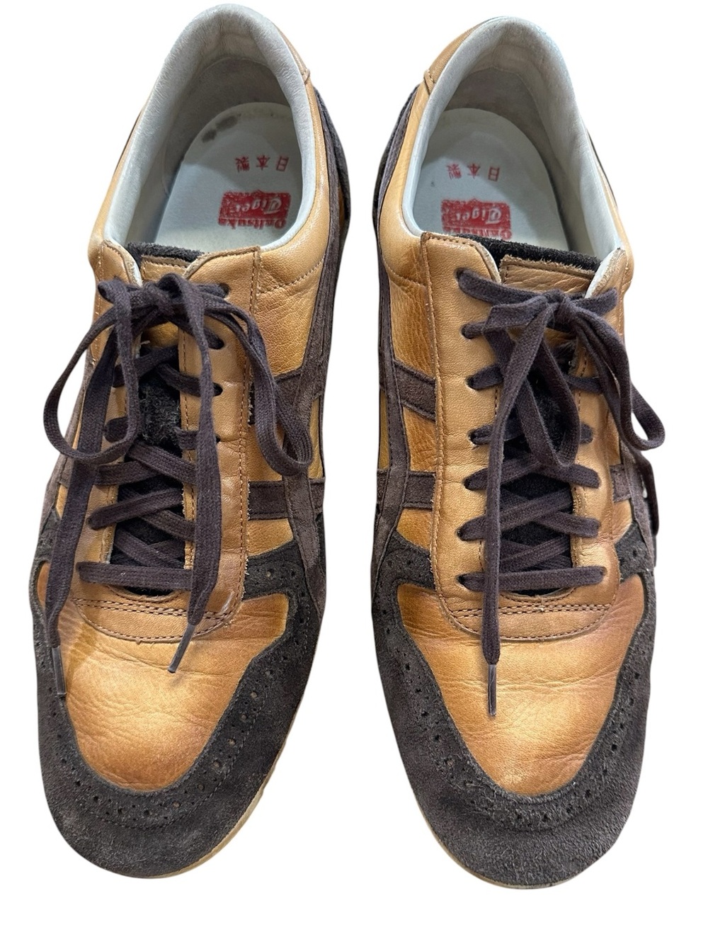 Onitsuka Tiger Made in Japan Leather & Suede Wingtip Sneakers US 8.5